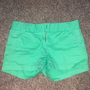 J Crew Chino Shorts Green Size 0